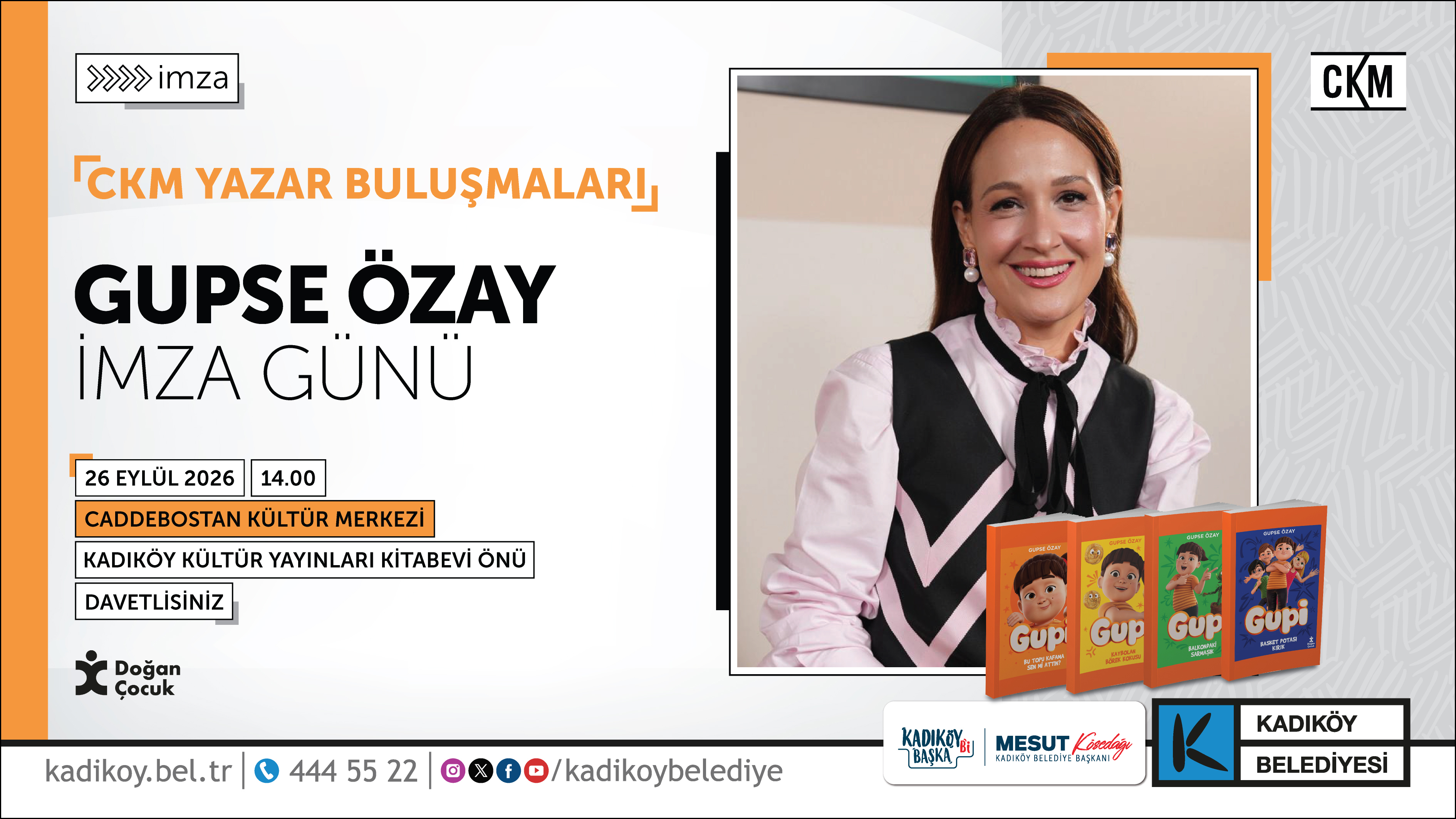 “CKM Yazar Buluşmaları” başlıyor
